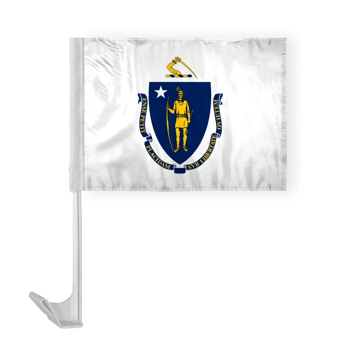 12"x16" & 10.5"x15" Massachusetts Car Flags 1