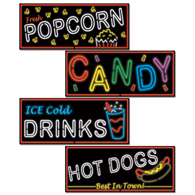 Neon Food Sign Cutouts