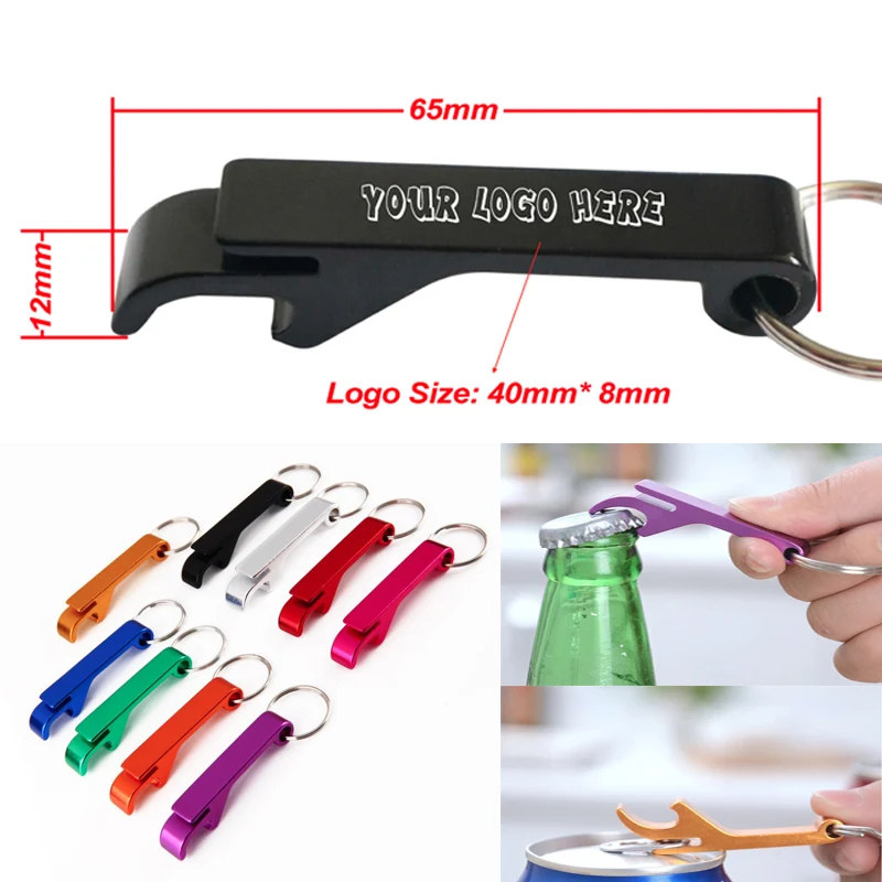 2 in 1 Mini Bottle/Can Opener with Keyring 1