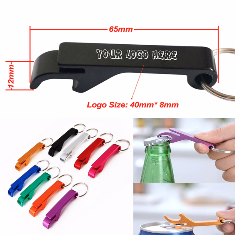 2 in 1 Mini Bottle/Can Opener with Keyring