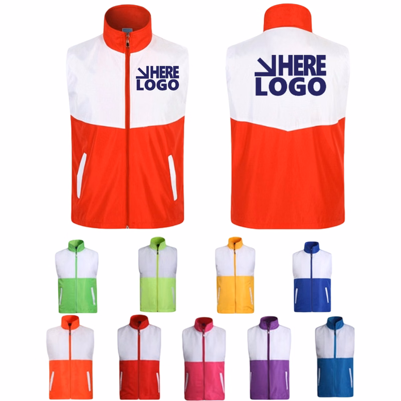 Polyester Two Tone Multi Pocket Volunteer Work Vest