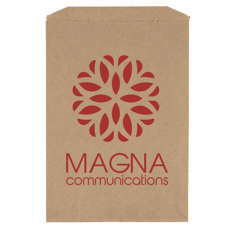7 1/2W x 10 1/2H Merchandise Bag - Flexo Ink Print