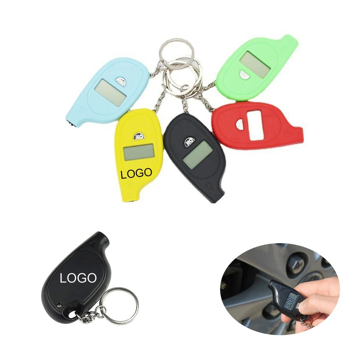 Compact Digital Key Ring Tyre Pressure Monitor 1