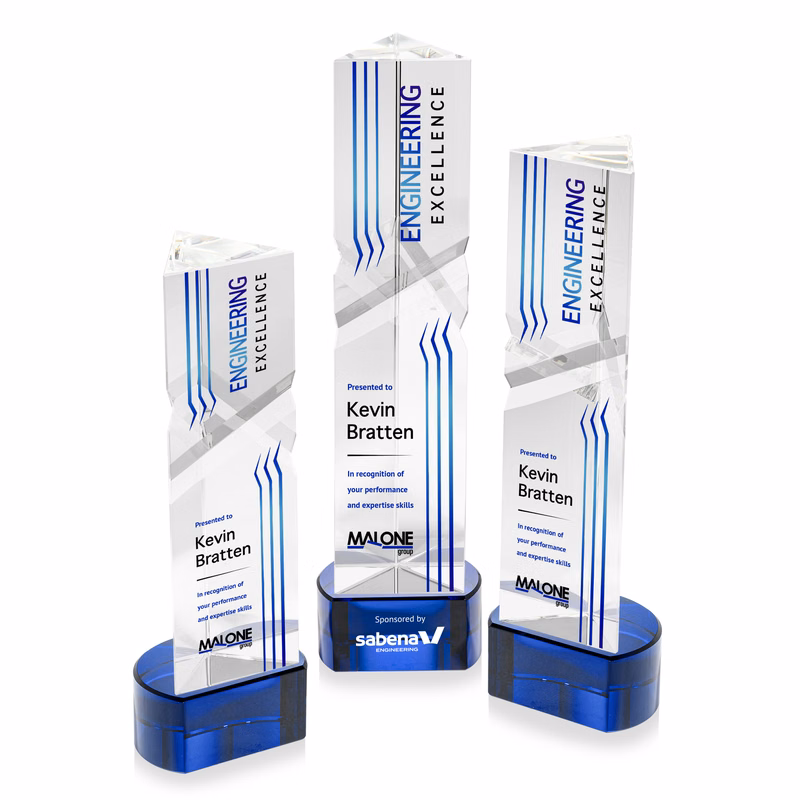Oakham VividPrint™ Award on Paragon Base - Blue