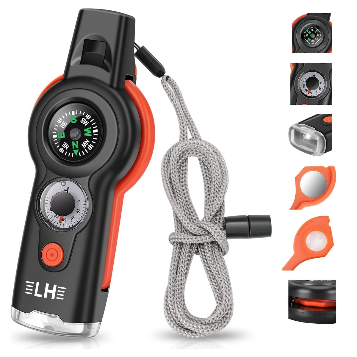 7-in-1 Emergency Survival Function Whistle 1