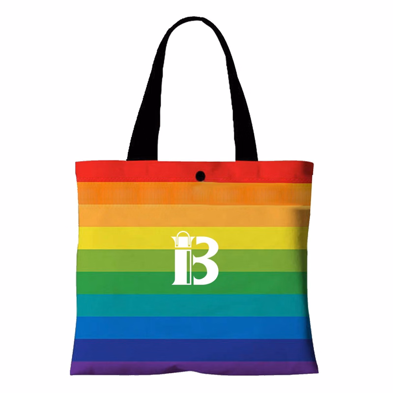 Full color rainbow tote bag