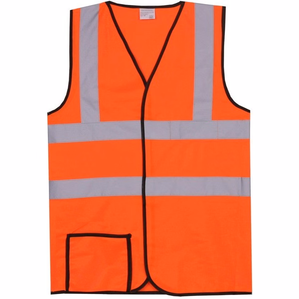 Polyester Orange Solid Safety Vest SV157