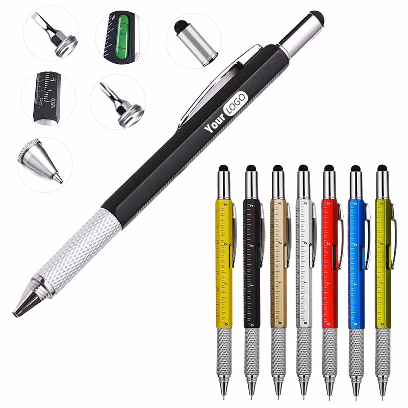 6 in 1 Tool with Ballpoint Pen