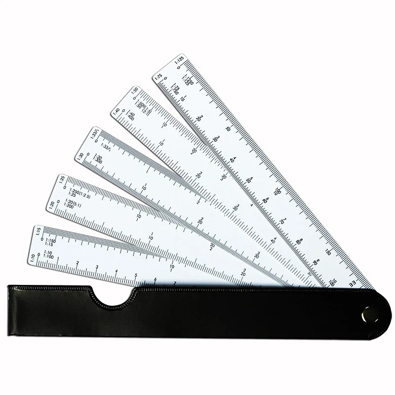 Foldable 7.5 inch Fan Scale Ruler 1
