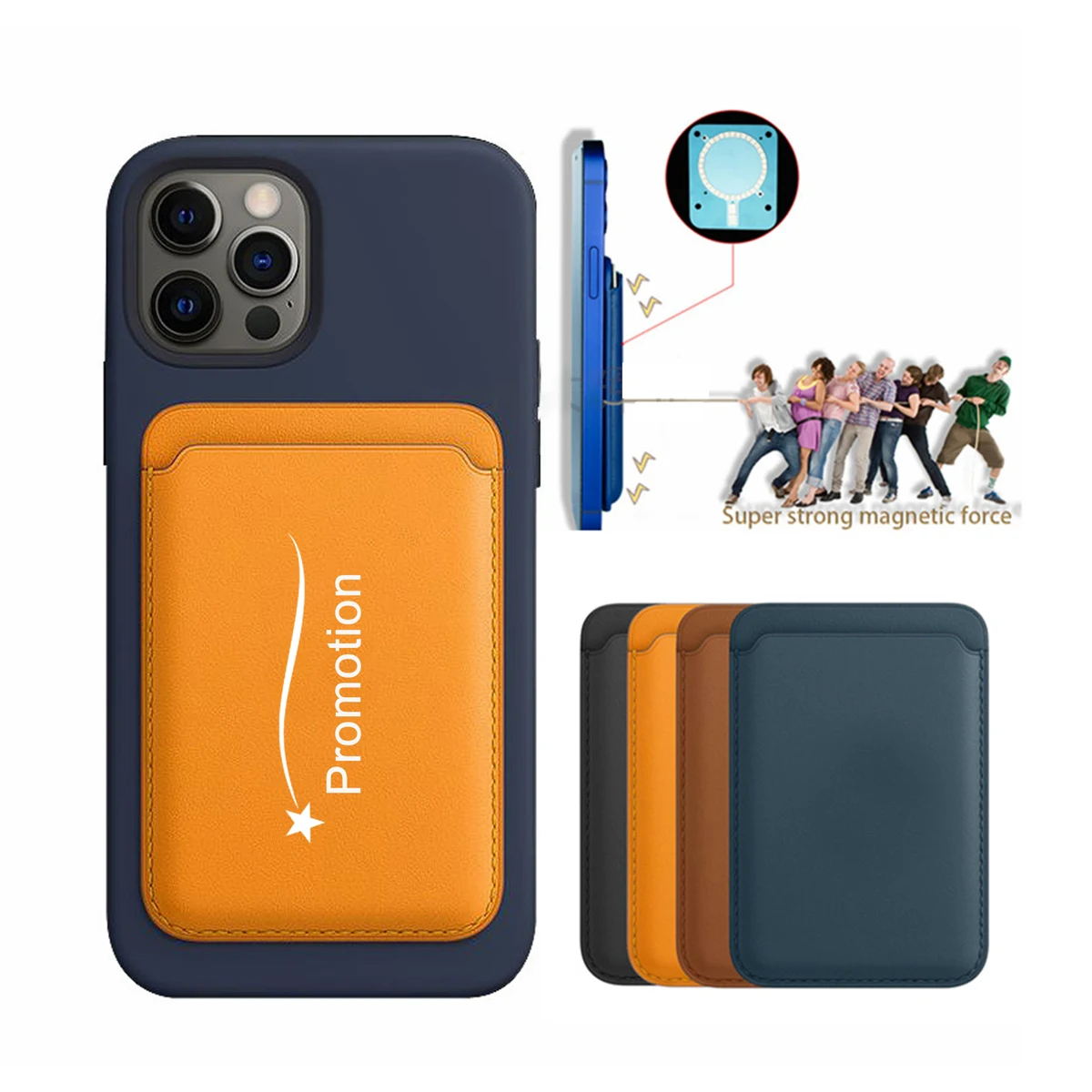 Pu Magnetic Cell Phone Wallet 1