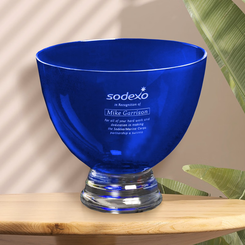 Cobalt Pedestal Bowl
