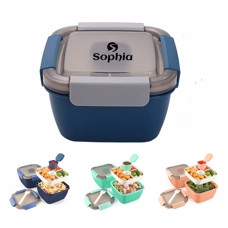 Lunch Box Container With Compartment Tray