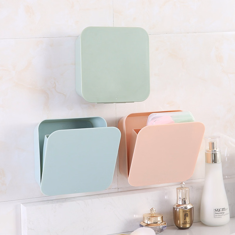 Wall Mounted Storage Box Organizer Detachable Cotton Stick