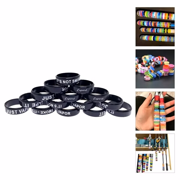 Custom Dome Style Silicone Wedding Ring — Comfort Fit Promotional Jewelry