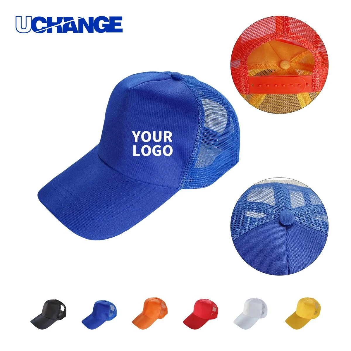 Five Panel Trucker Mesh Back Cap Headwear 22.9" to 25.2" 1