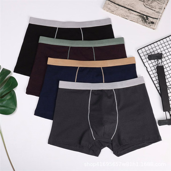 Mid-waist Breathable Men's Boxer Briefs