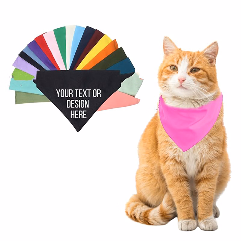 Custom Printed Pet Scarf Bib