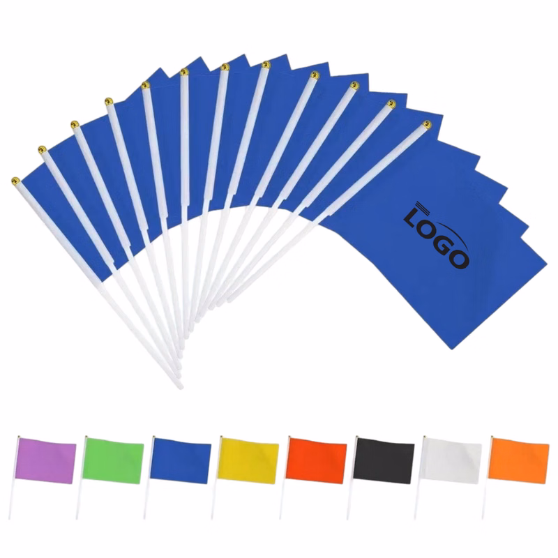 Hand Waving Flag with Plastic Stick