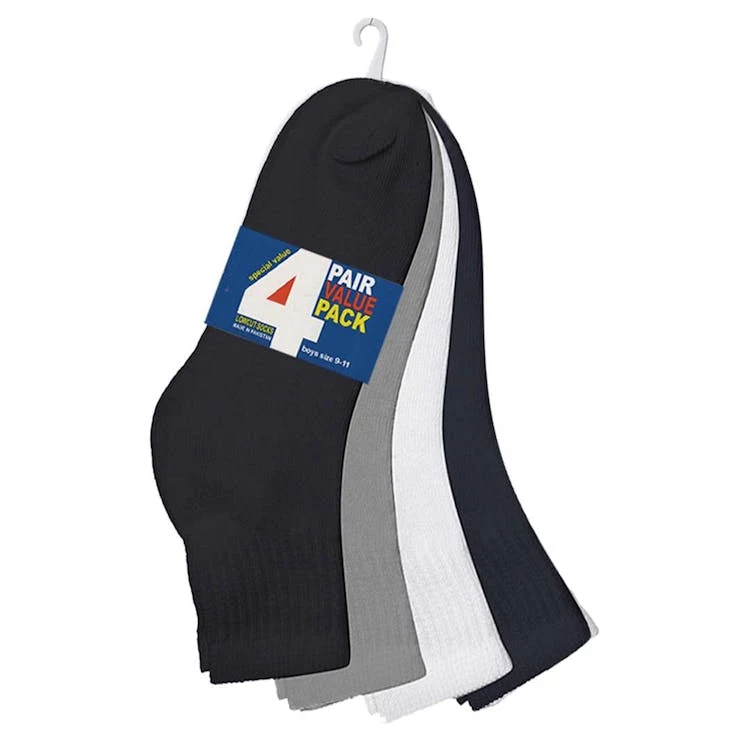Boy's Ankle Socks - 3 Colors Size 9-11 1