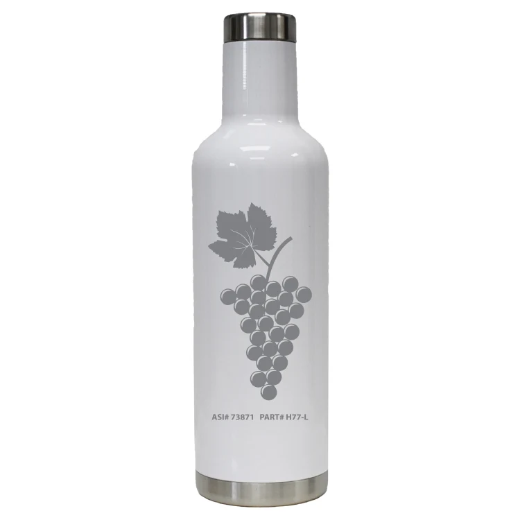 25 oz Stainless Wine Bottle, custom water bottle with logo imprint 1