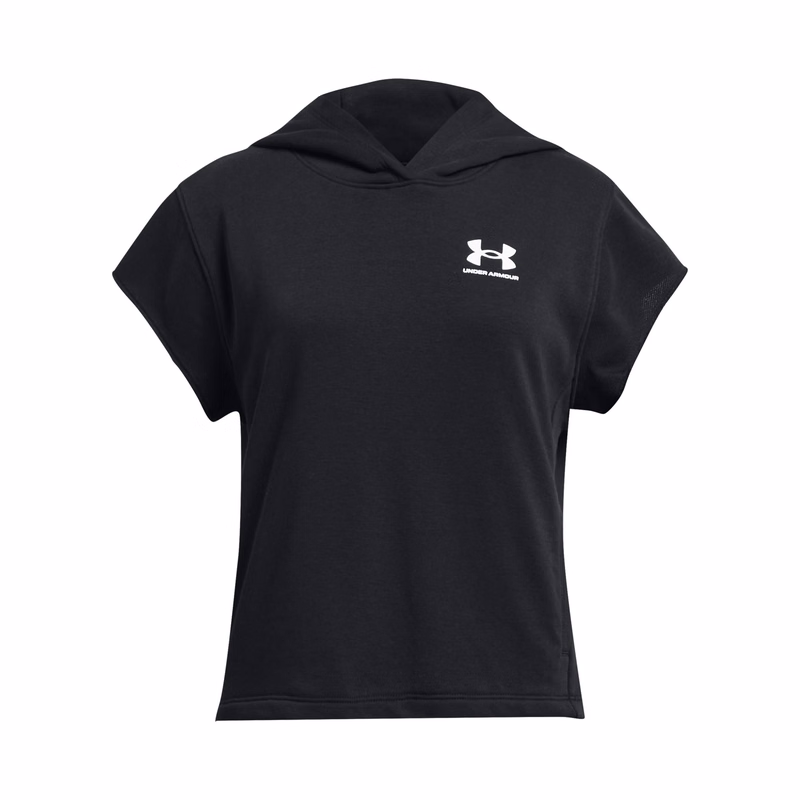 Girls' UA Rival Terry Short Sleeve Hoodie