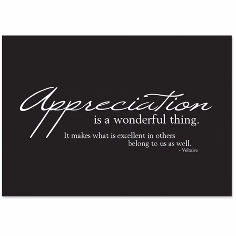 Appreciation Quote Greeting Card