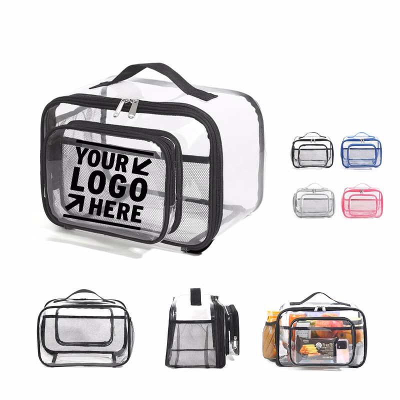 Portable Clear PVC Picnic Lunch Bag