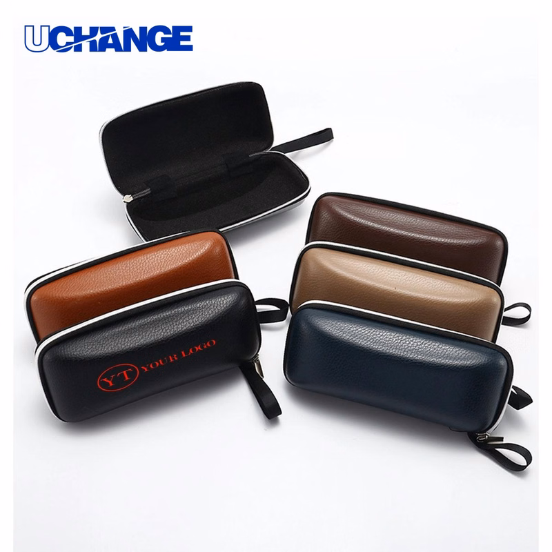 Eyewear PU Leather Eyeglass Case Organizer for Travel