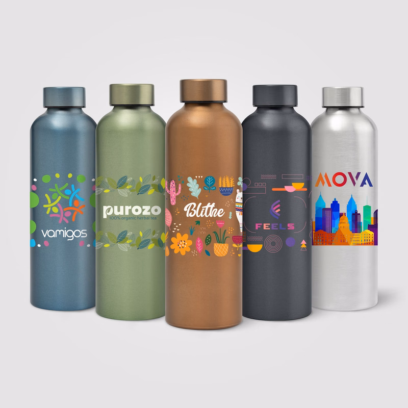 Astrid Recycled Stainless Steel Metallic Bottle - 24 oz.