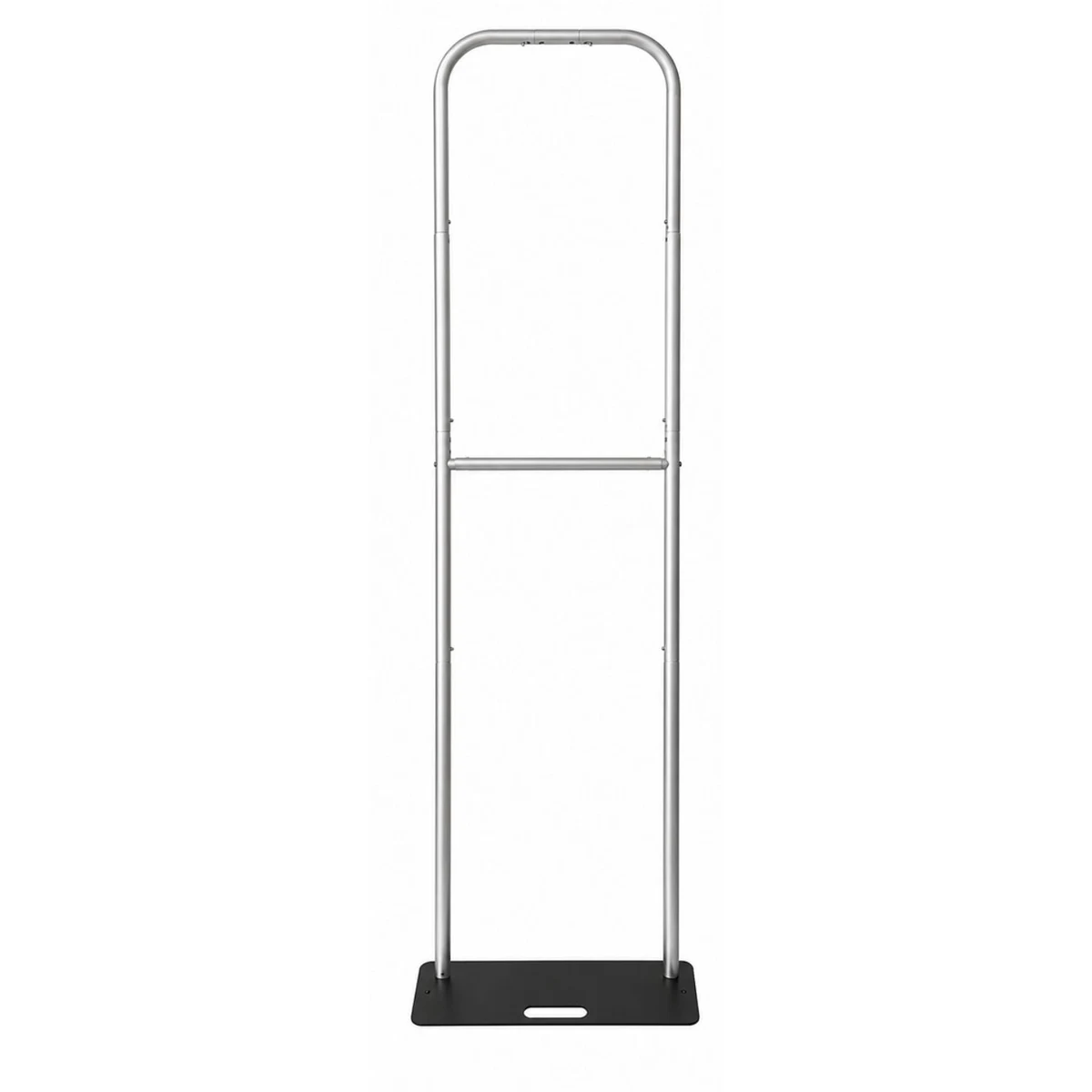 2'W x 90"H EuroFit Banner Hardware Only, Frame with Steel Base and Carry Case. Graphics not included 1