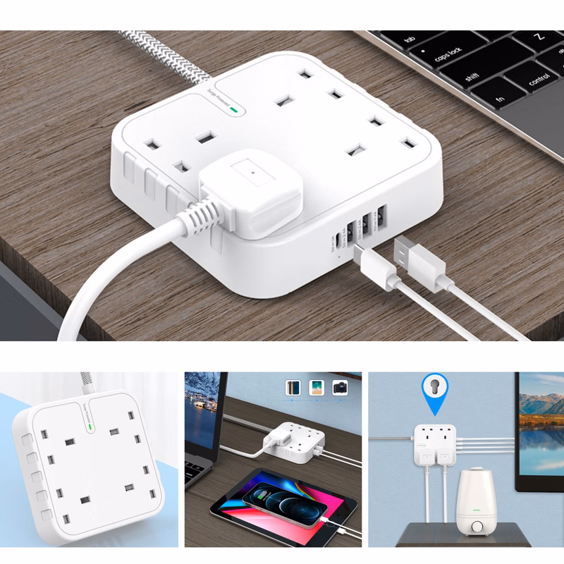 Flat Plug Power Strip