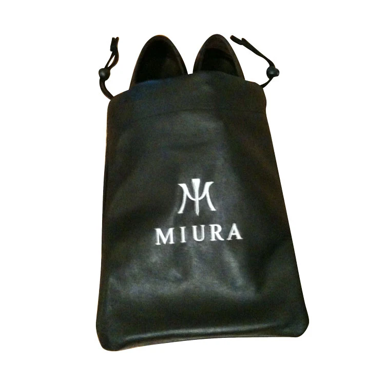Synthetic Leather Drawstring Shoe Bag 1