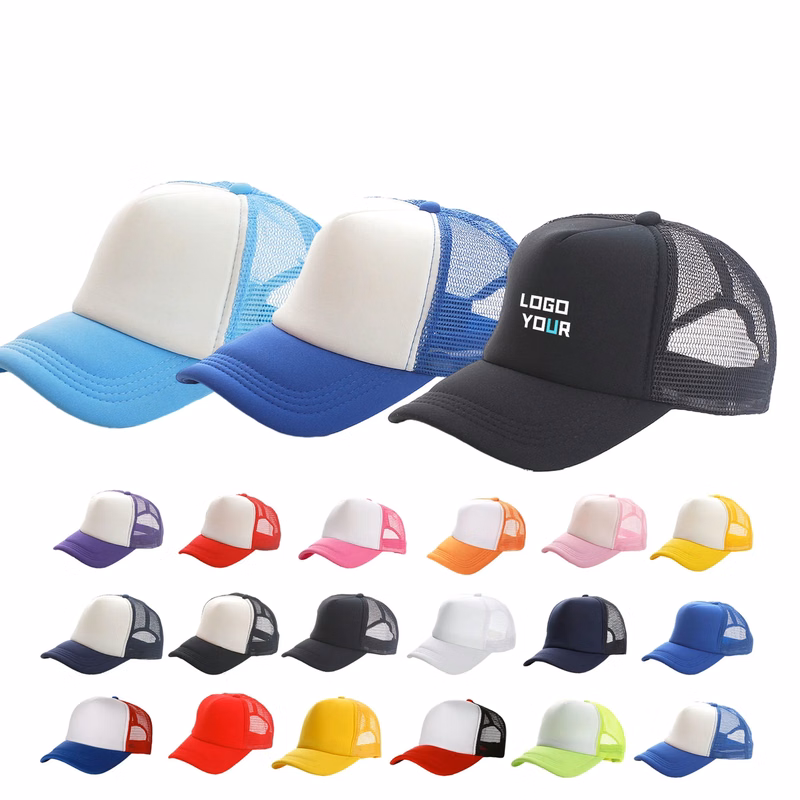 MOQ 100 Pcs Adjustable Mesh Trucker Caps