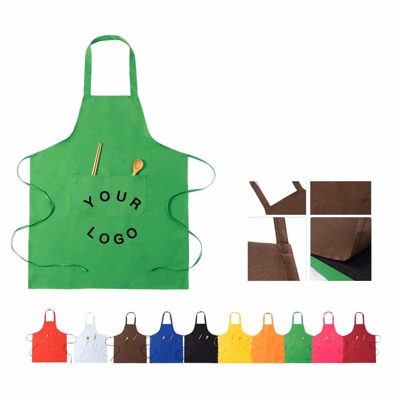 Lightweight Polyester Apron with Utility Pockets