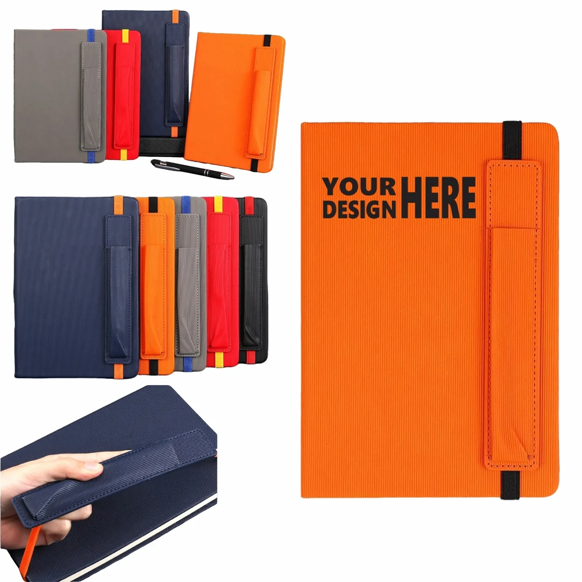 A5 Business Notebook With Pen Loop Elastic Band 1