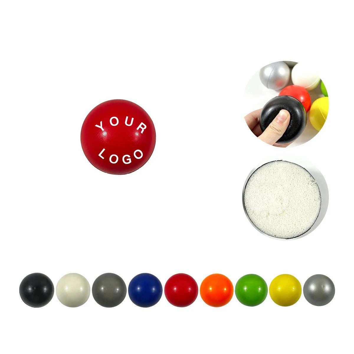Portable Stress Ball Round Design for Wellness 1