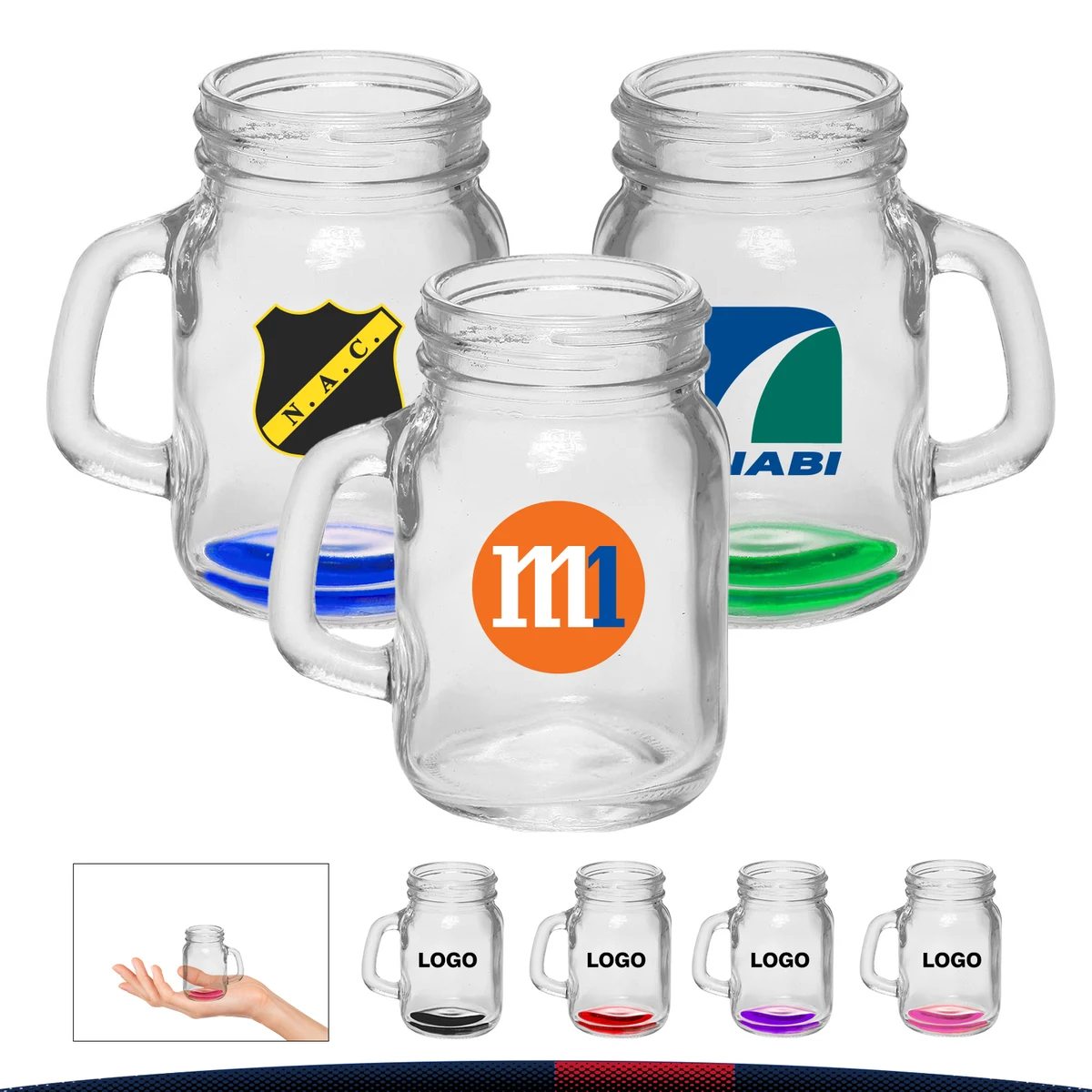 4.5 oz. Zaraq Mason Jar Glasses 1