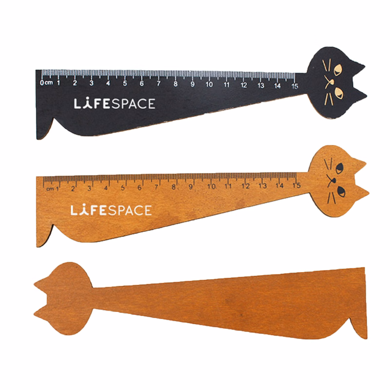 Cat Wooden Drawing Ruler
