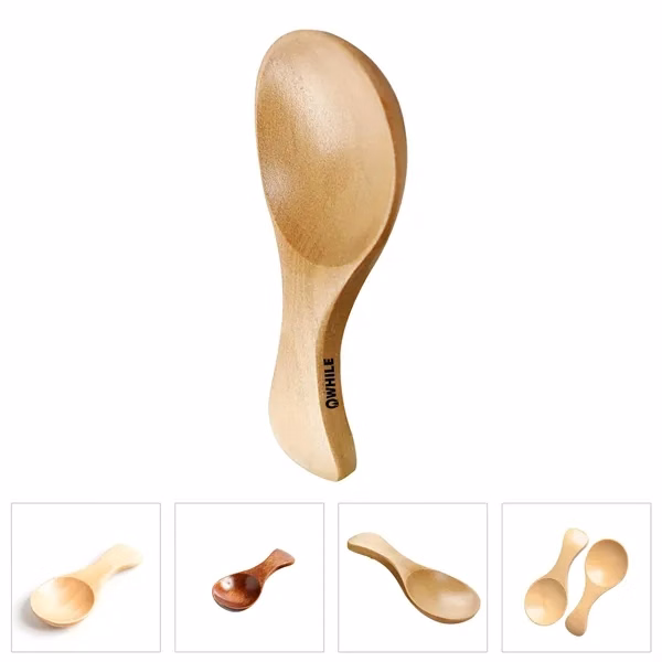 Custom Wood Condiment & Serving Spoons — Full-Color Promotional Kitchenware