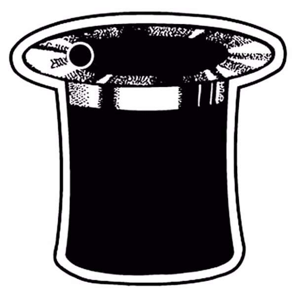 Top Hat Key Tag - Spot Color