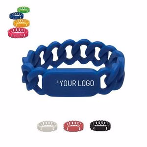 Silicone Chain Link Twist Band Bracelet