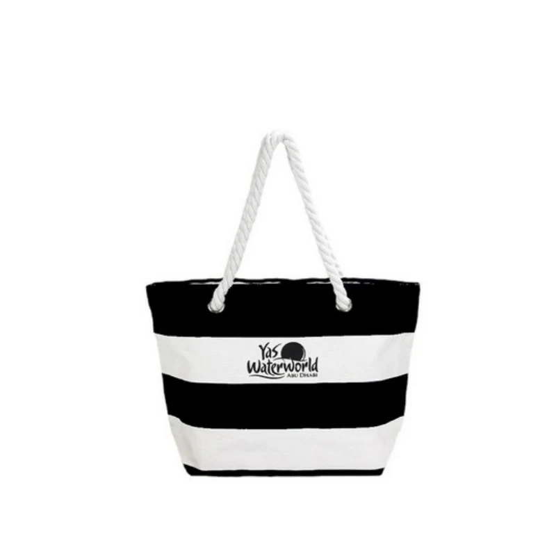 Cotton Canvas Beach Bag, custom tote bag with logo imprint 1