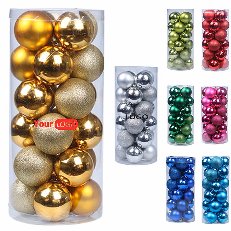 Holiday Ball Ornaments 24-Piece Set