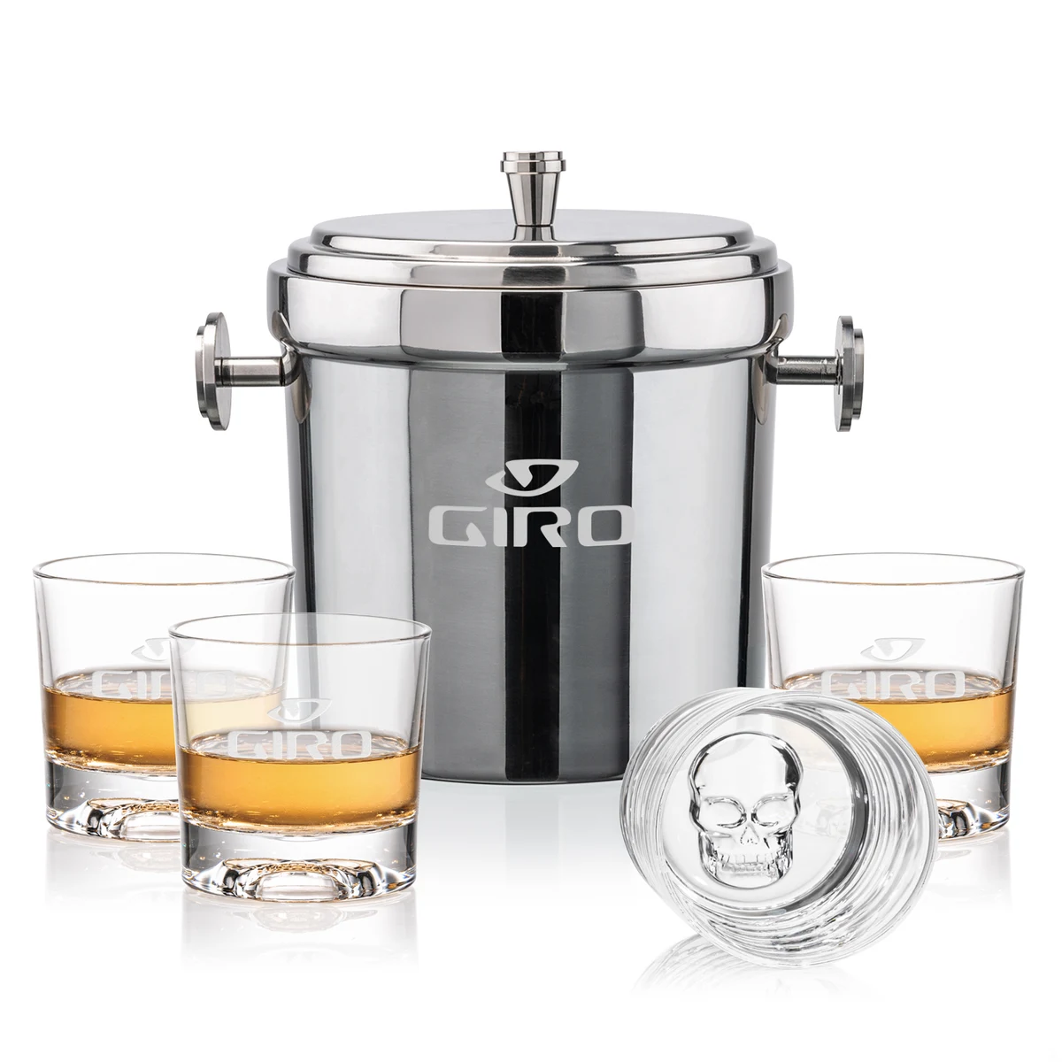 Milano Ice Bucket & Delrina Scull On-the-Rocks Set 1