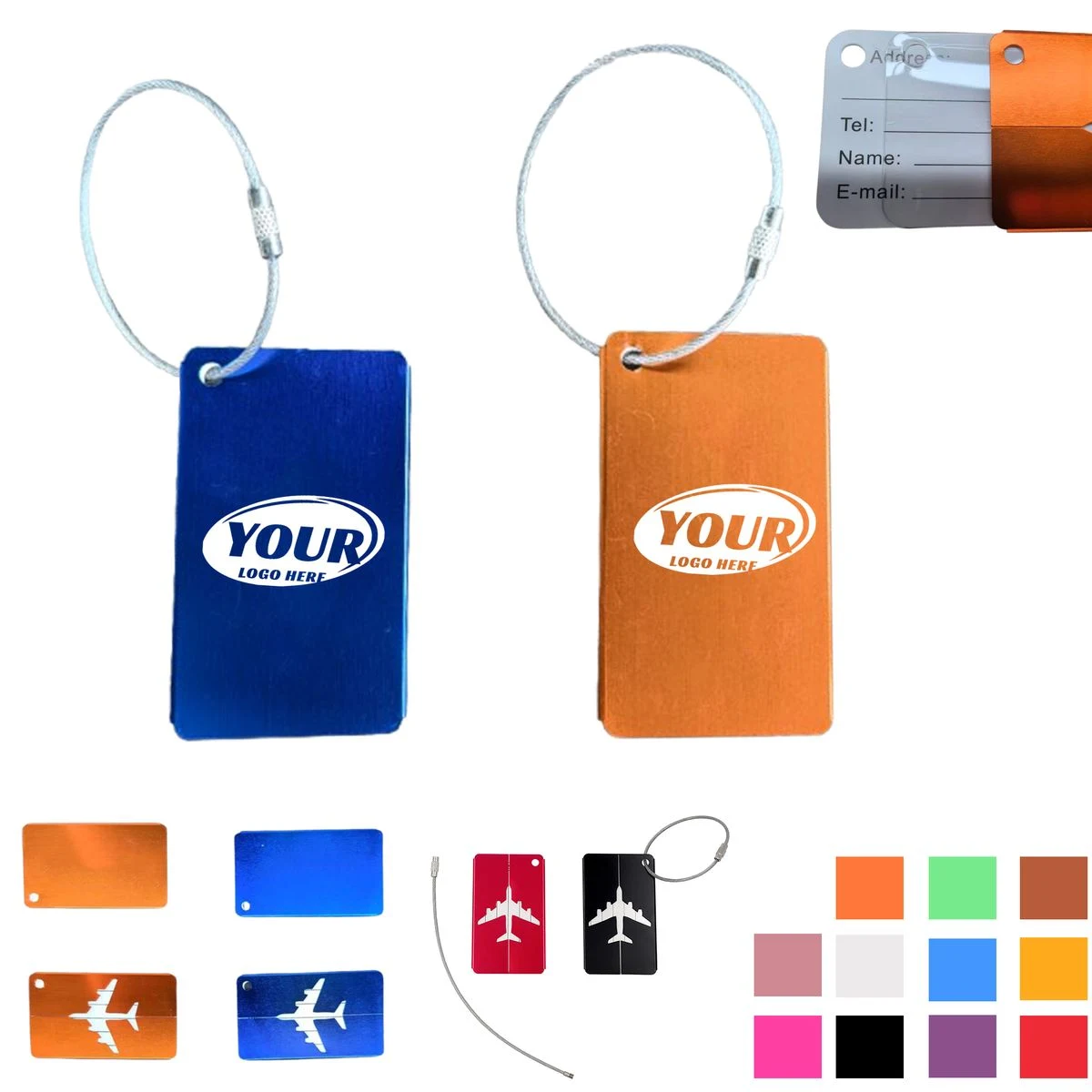 Aluminium Alloy Luggage Suitcase Tag 1