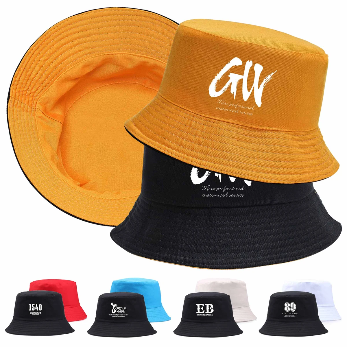 Reversible Unisex Print Bucket Hats 1