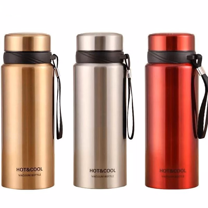 27 Oz. Insulated Stainless Steel Sports Water Bottle w/Strap