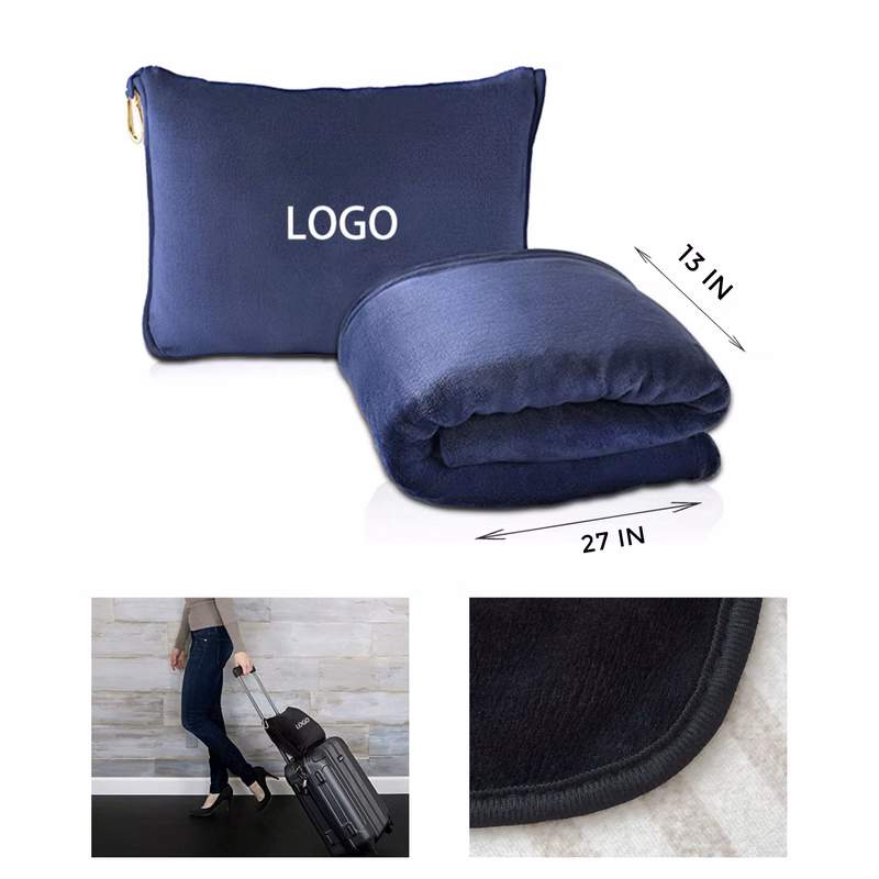 MOQ 10 PCS Cozy Flannel Collapsible Storage Blanket