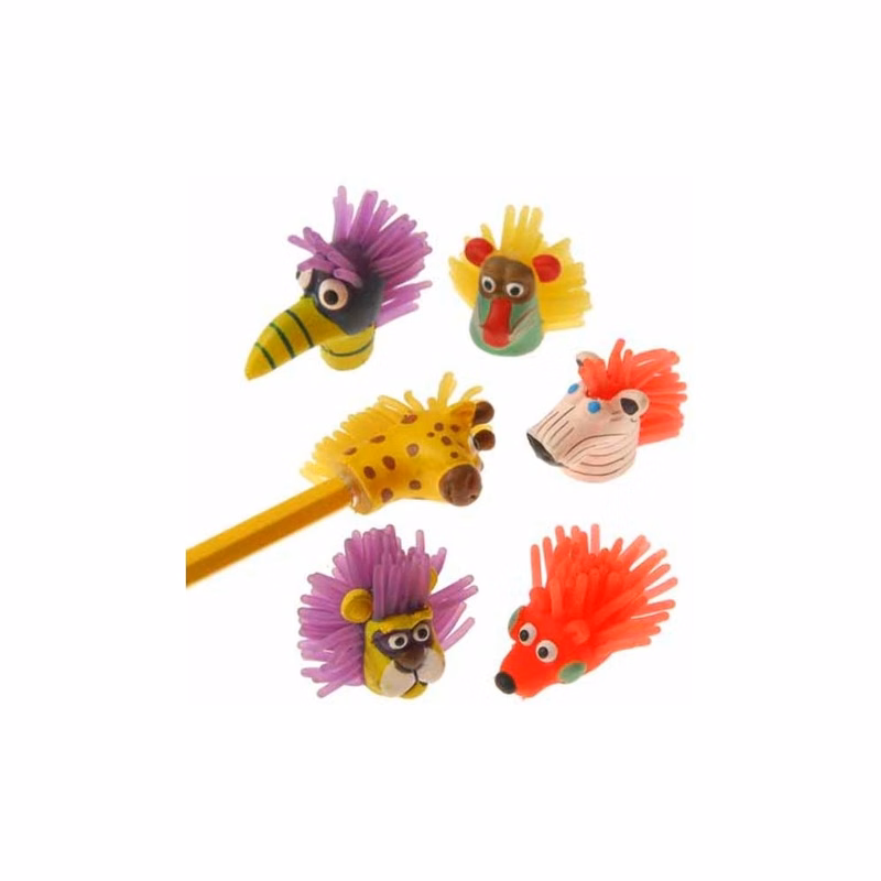 Wild Animal Pencil Toppers - Assorted