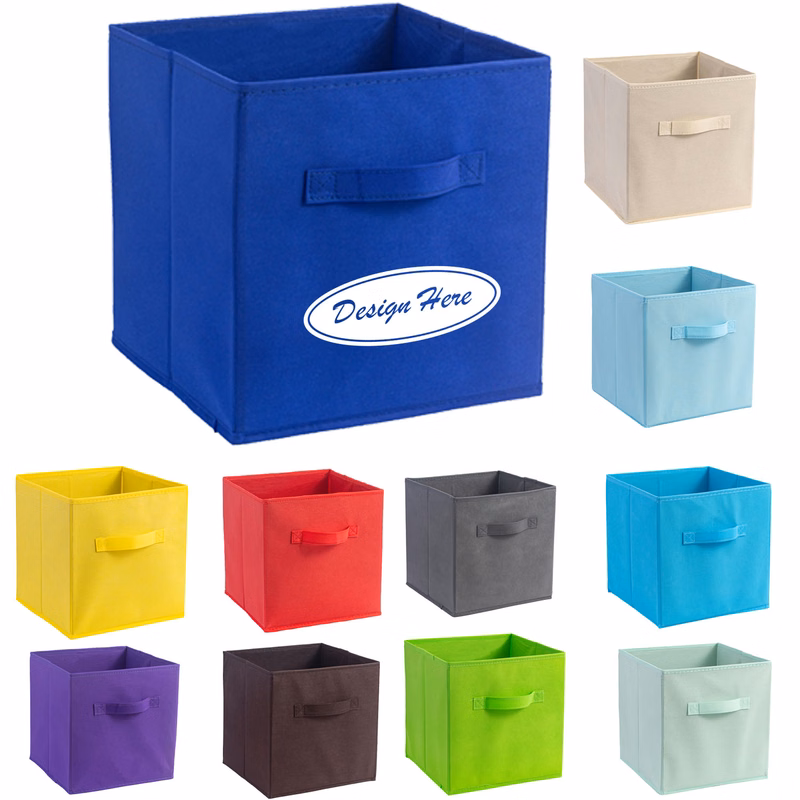 Square Folding Storage Box with Handle for Easy Organization
